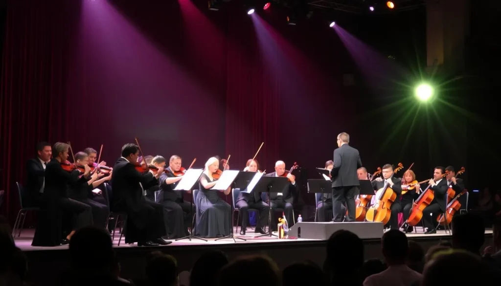 Xalapa Symphony Orchestra performing on stage