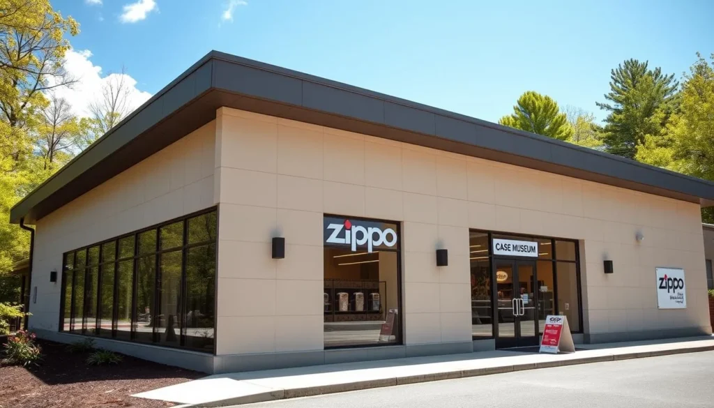 Zippo Case Museum in Bradford near Allegheny National Forest, Pennsylvania Zippo Case Museum in Bradford near Allegheny National Forest, Pennsylvania