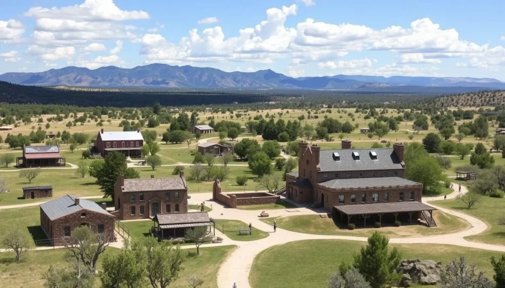 An image of Camp Nelson National Monument's historic buildings and grounds.
