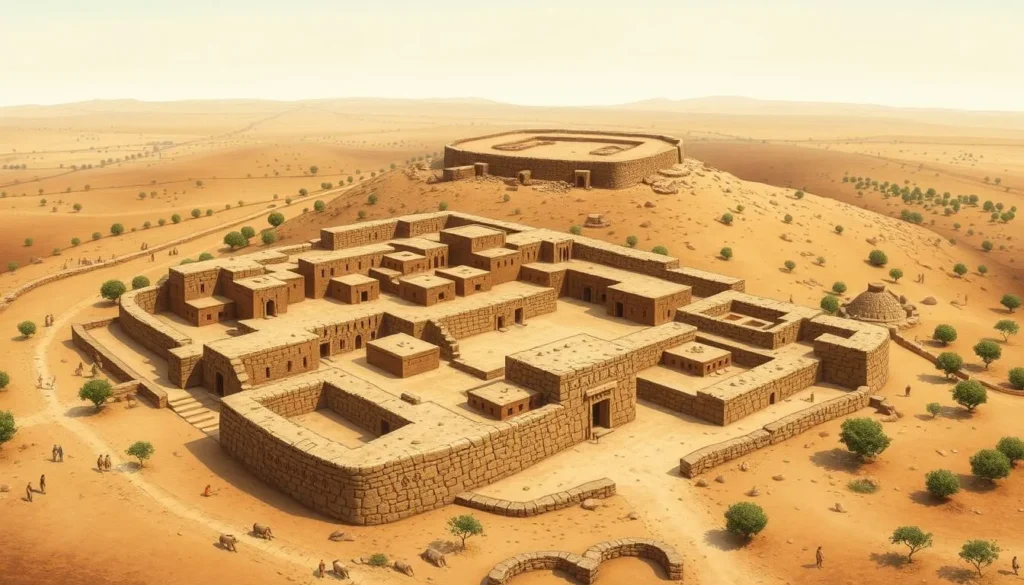 An image of Çatalhöyük archaeological site