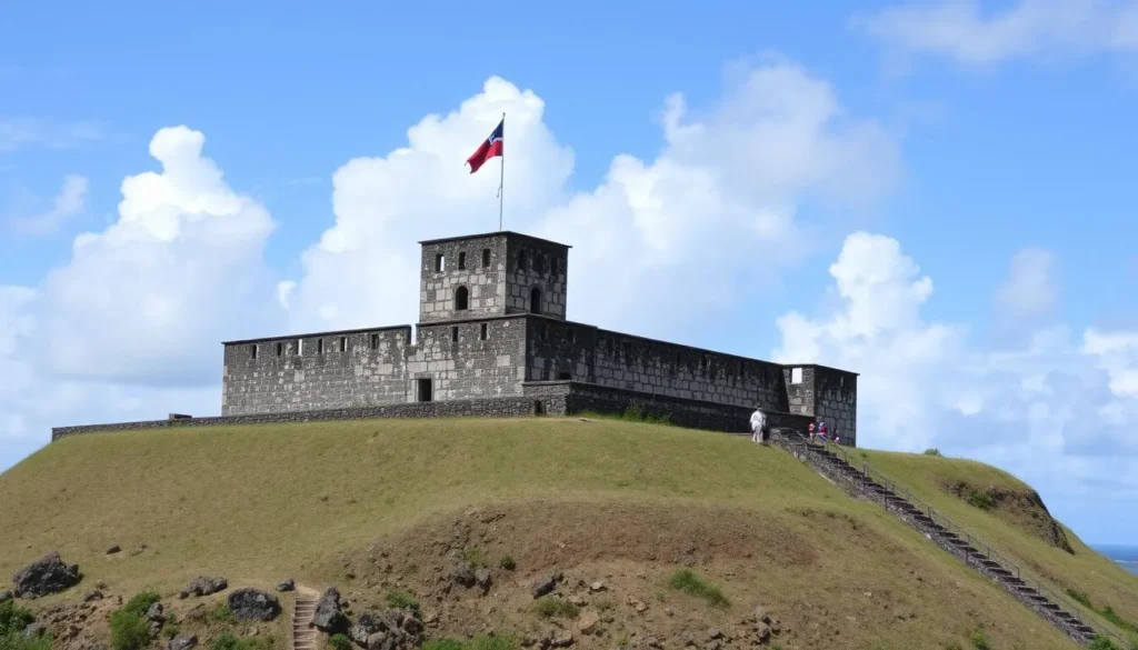 An image of Fort Delgrès, a historic fortification in Basse-Terre, Guadeloupe.