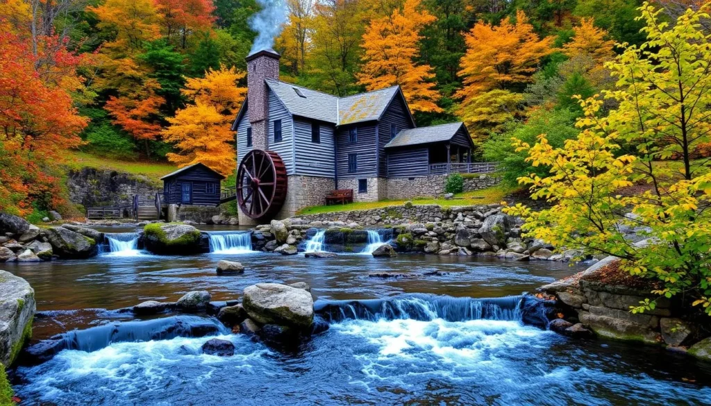 An image of Glade Creek Grist Mill at Babcock State Park