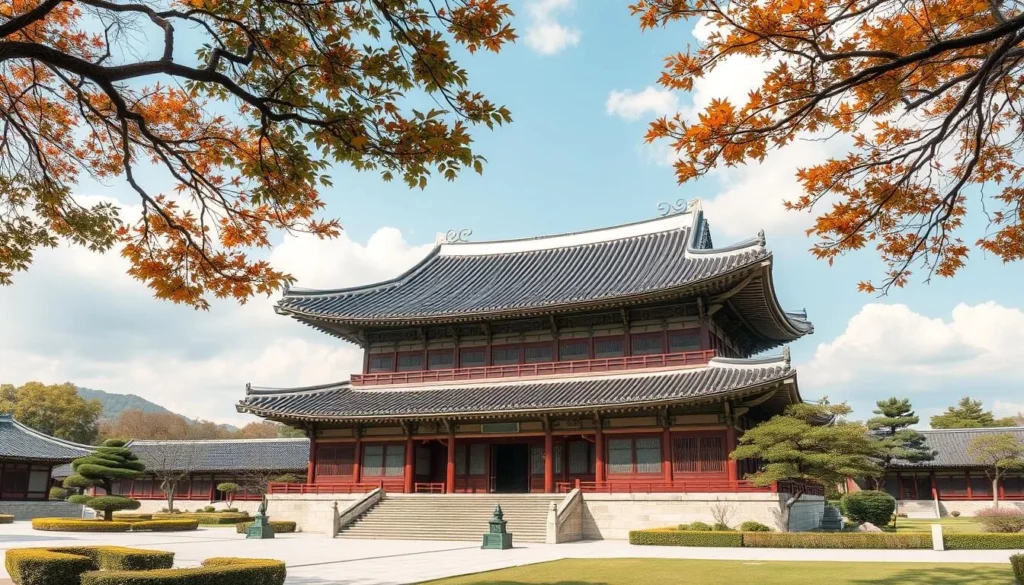 An image of Gyeongbokgung Palace's Geunjeongjeon Hall