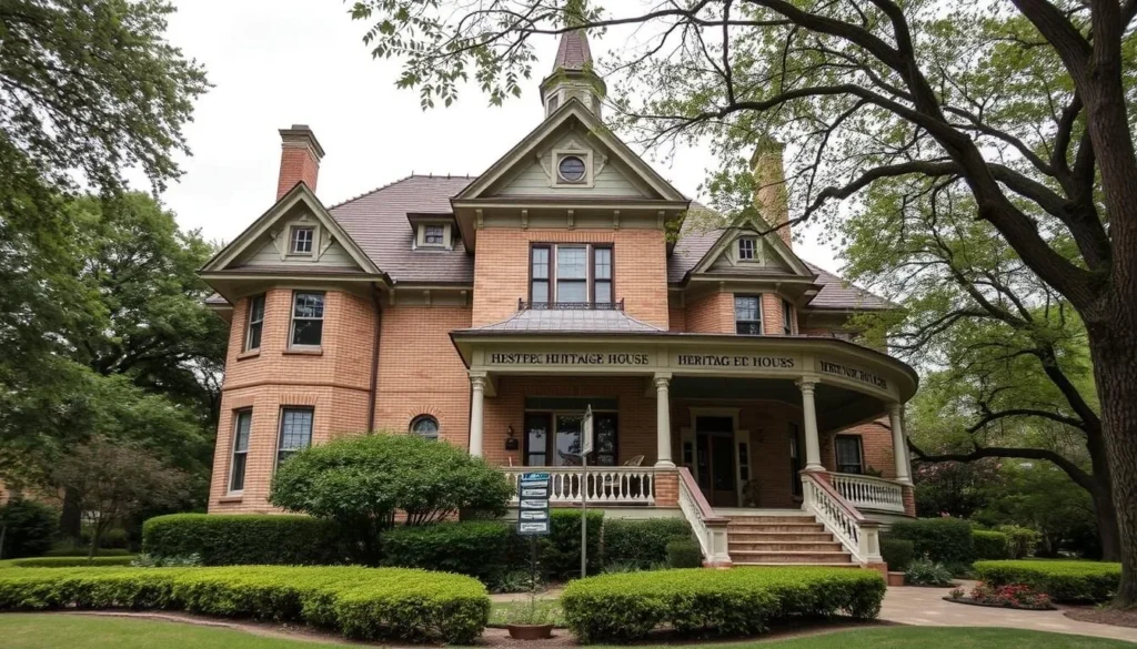 An image of Heritage House, one of the oldest homes in Irving, Texas, dating back to 1912.