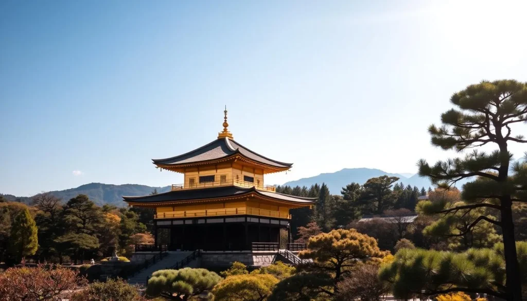 An image of Kinkaku-ji temple in Kyoto, Japan