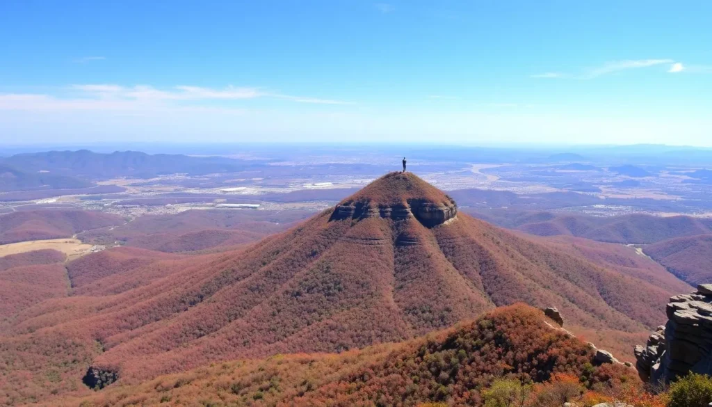 An image of Lookout Mountain with a panoramic view of the surrounding landscape.