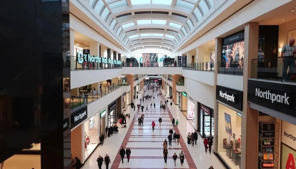 An image of Northpark Mall's interior, showcasing its bustling corridors and variety of stores.