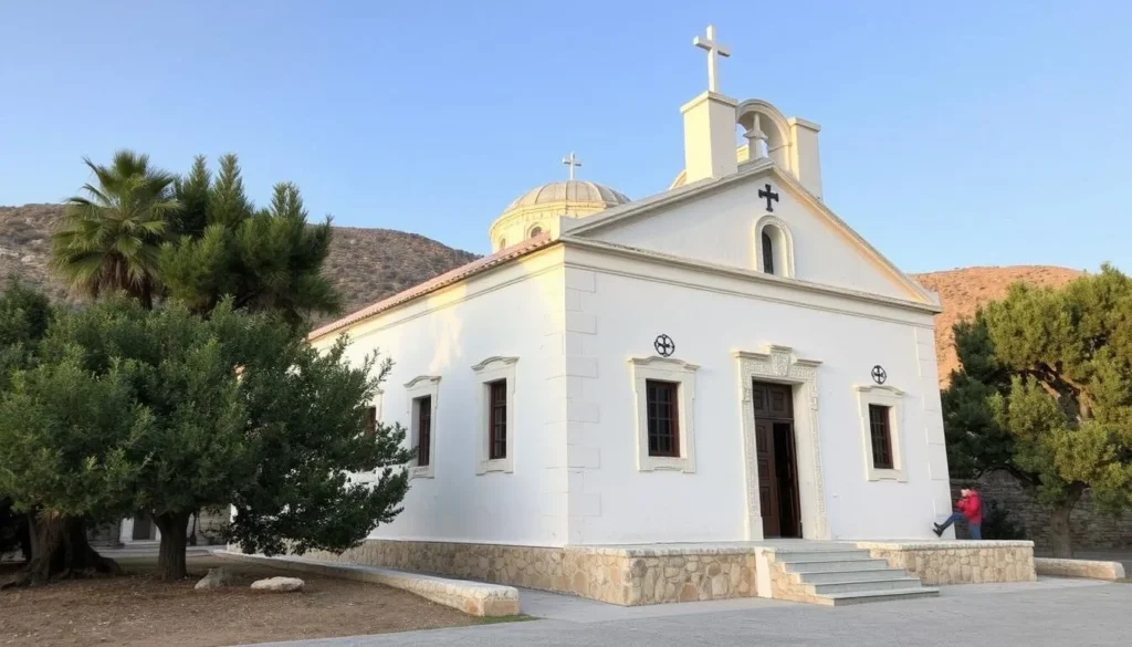 An image of Panagia Drosiani Church, the oldest Christian church on Naxos.