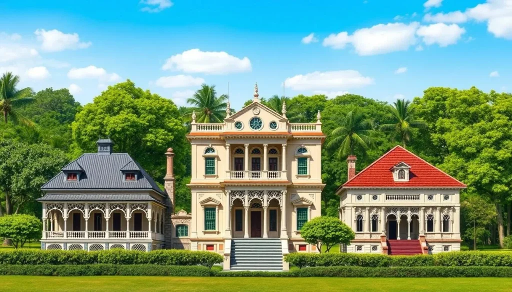 An image of Panam City's 19th-century mansions in Sonargaon