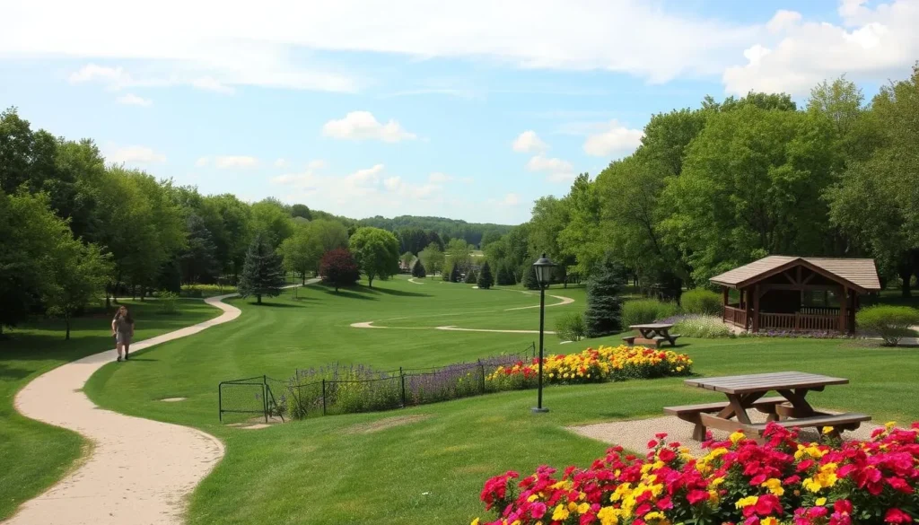 An image of Swope Park Kansas City with hiking trails and picnic areas