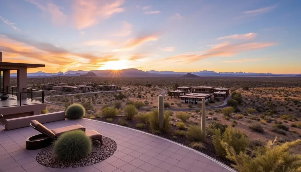 An image of The Overlook at Inspirada, highlighting its serene atmosphere and breathtaking desert vistas.