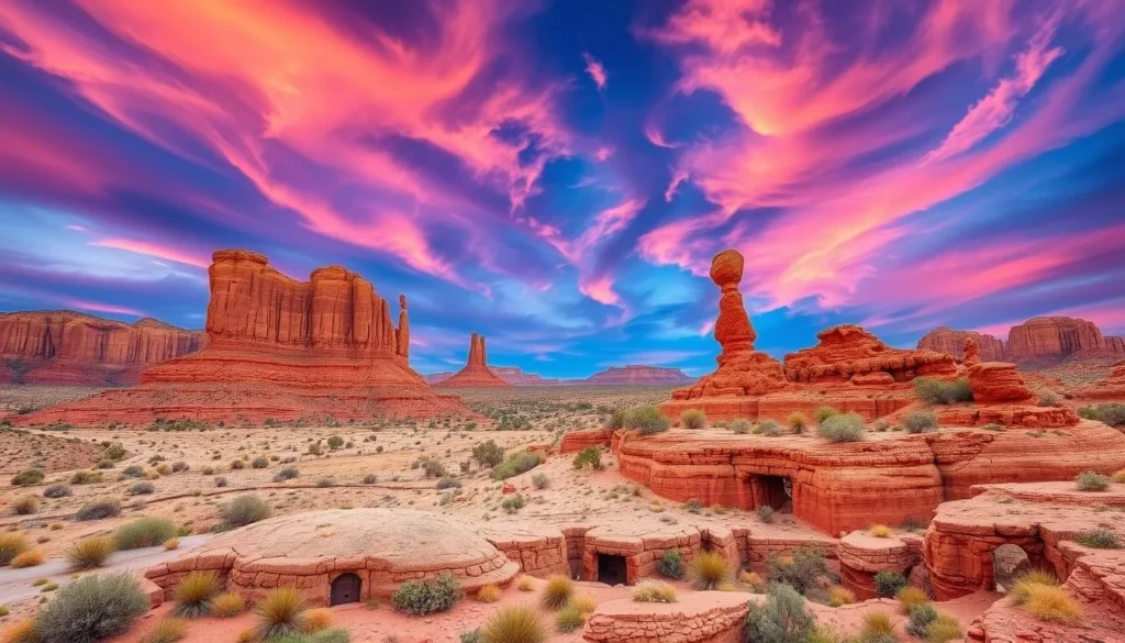 An image of Timna Park's unique rock formations and ancient copper mines