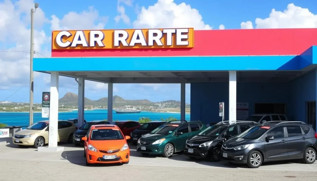An image of a car rental service in Rincon, Bonaire.