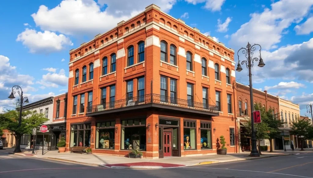 An image of a historic building in downtown Joplin