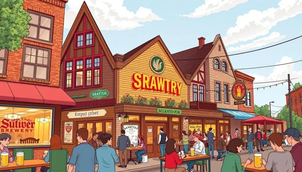 An image of a local brewery or pub in Scranton.