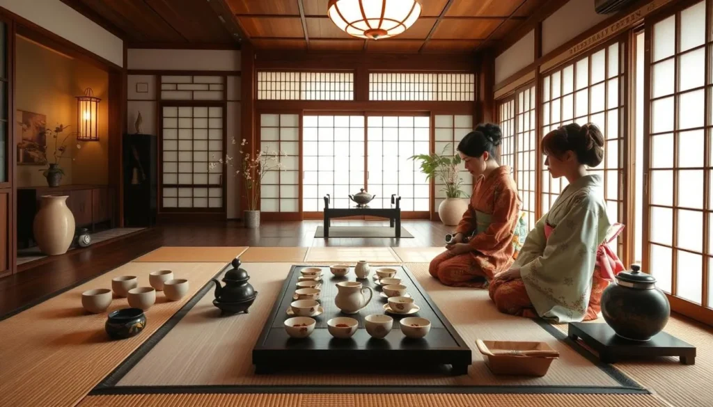 An image of a traditional Japanese tea ceremony