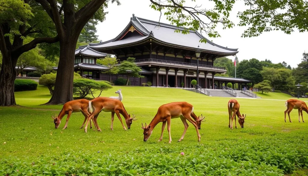 An image of deer in Nara Park