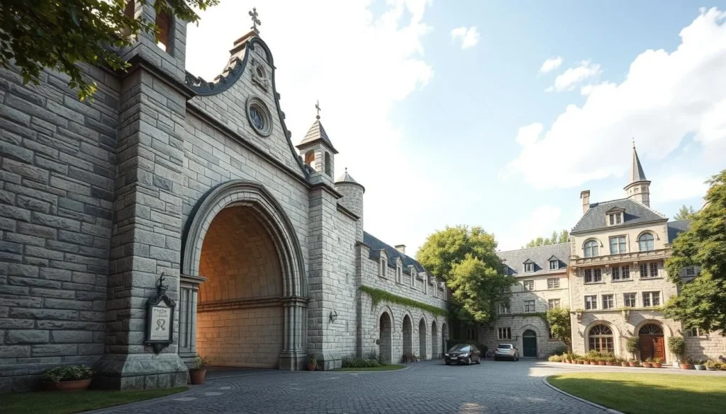 An image of the Bock Casemates entrance in Luxembourg City
