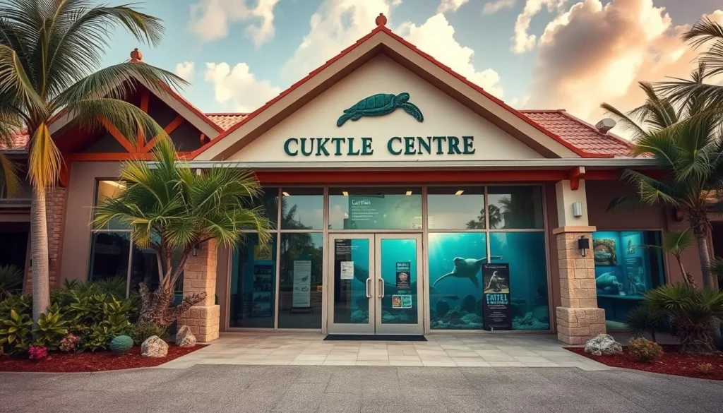 An image of the Cayman Turtle Centre's main entrance or a notable exhibit.