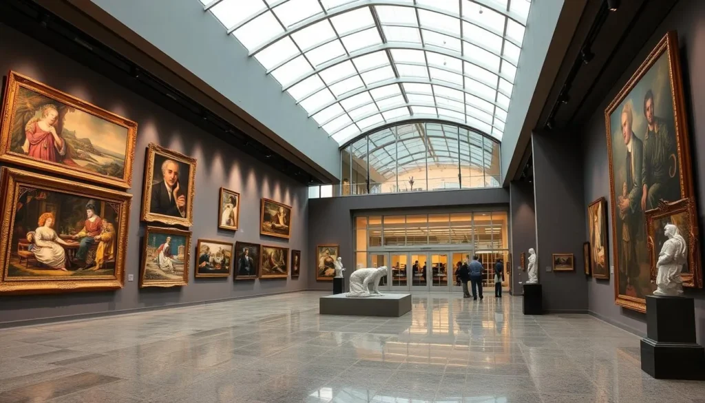 An image of the Cedar Rapids Museum of Art, featuring some of its notable works.