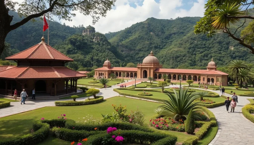 An image of the Chamizal National Memorial park, showcasing its trails and cultural facilities.