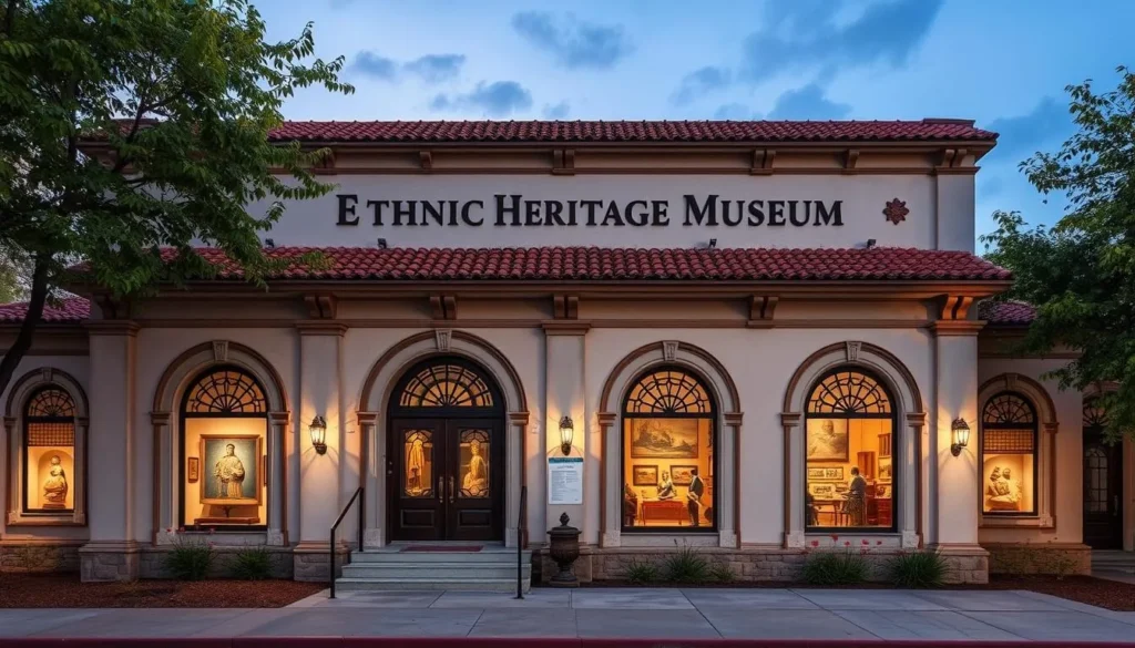 An image of the Ethnic Heritage Museum's exterior or a specific gallery