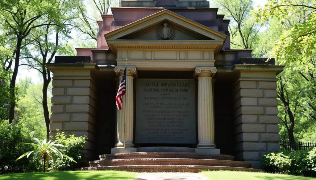 An image of the George Rogers Clark National Historical Park monument.