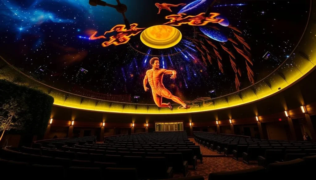 An image of the Golden Pond Planetarium's 40-foot dome theater.