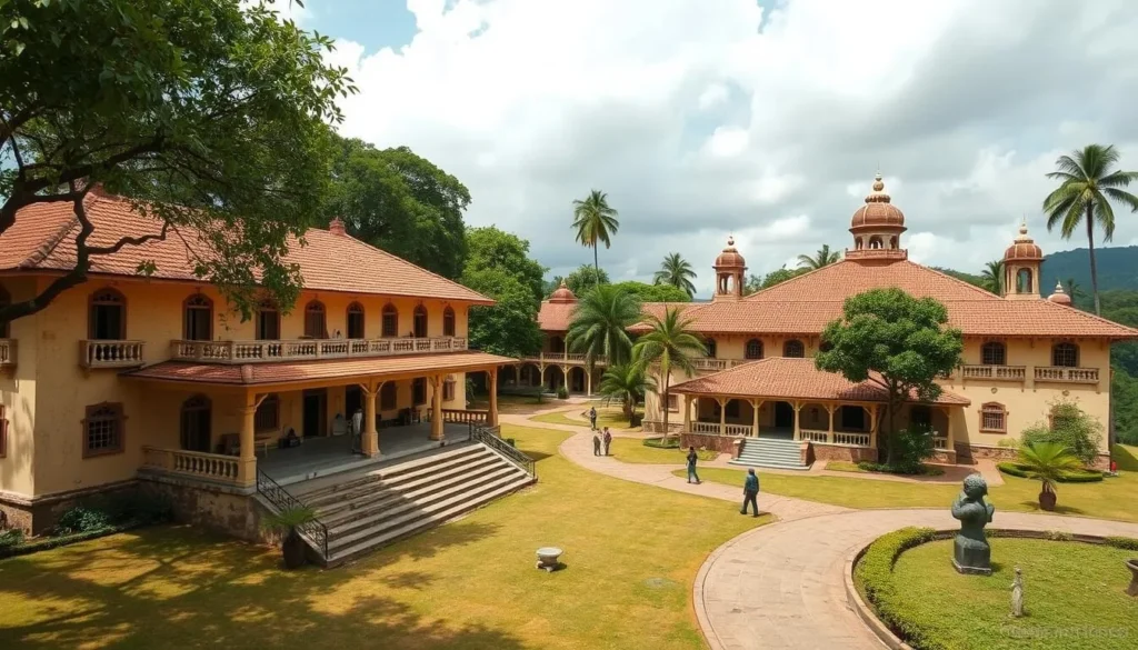 An image of the Historical Museum of Abomey with royal palaces