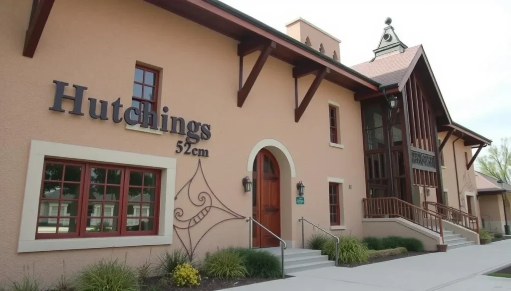 An image of the Hutchings Museum exterior, showcasing its unique architecture