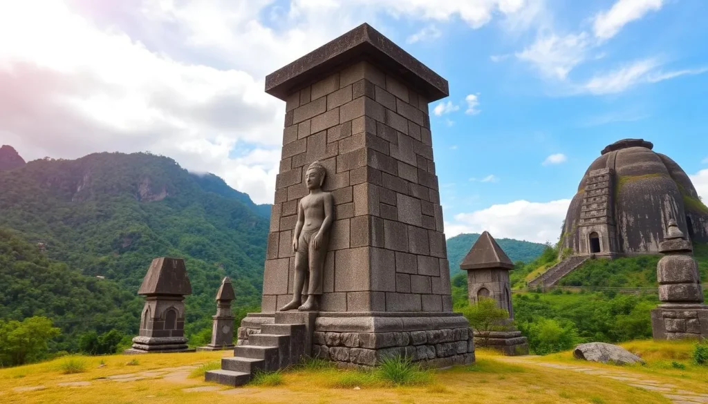 An image of the Igorot Stone Kingdom's impressive stone structures, including the Fertility Stone Tower.