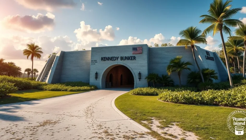 An image of the Kennedy Bunker entrance on Peanut Island, Florida.