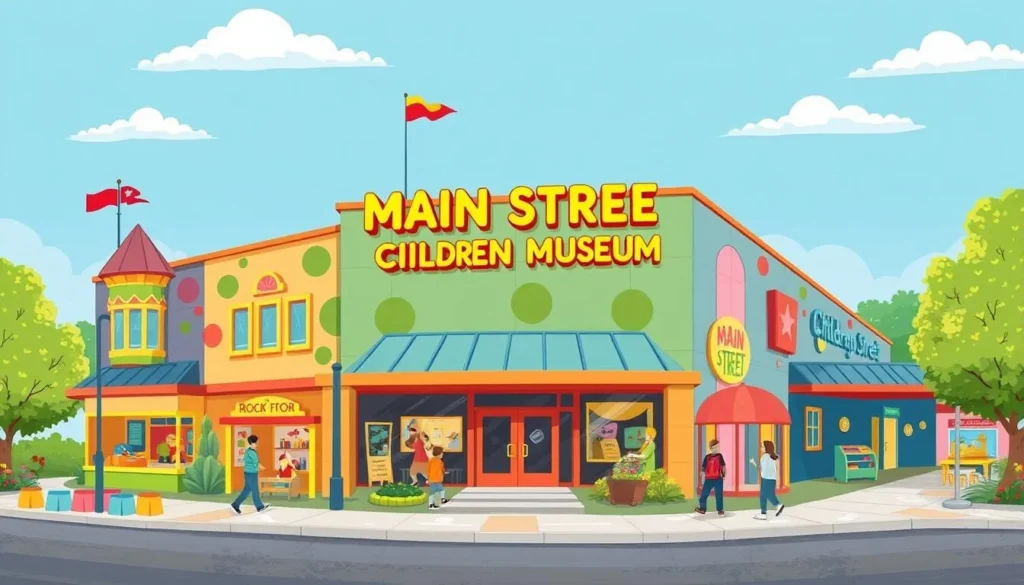An image of the Main Street Children's Museum in Rock Hill, South Carolina, showcasing interactive exhibits for kids.