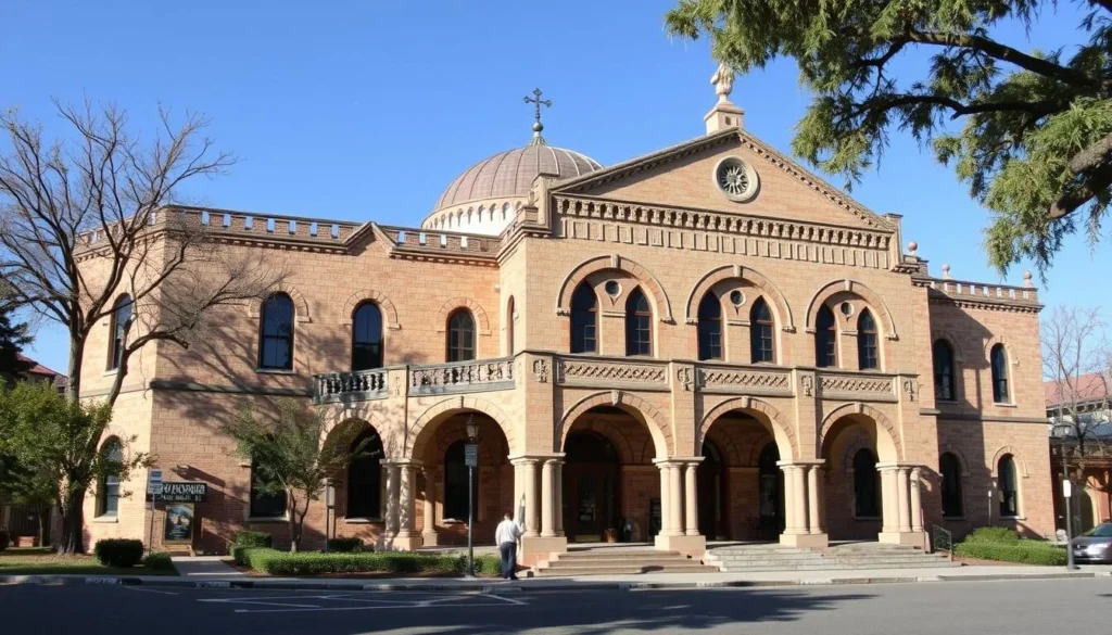 An image of the Mosaic Templars Cultural Center building, showcasing its unique architecture and cultural significance.