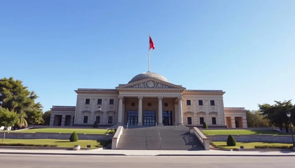 An image of the National Museum of Tajikistan in Dushanbe
