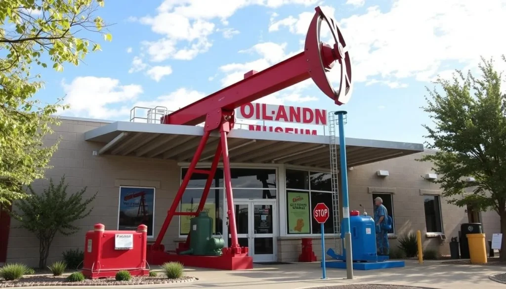 An image of the Oil and Gas Museum's exterior or a notable exhibit.