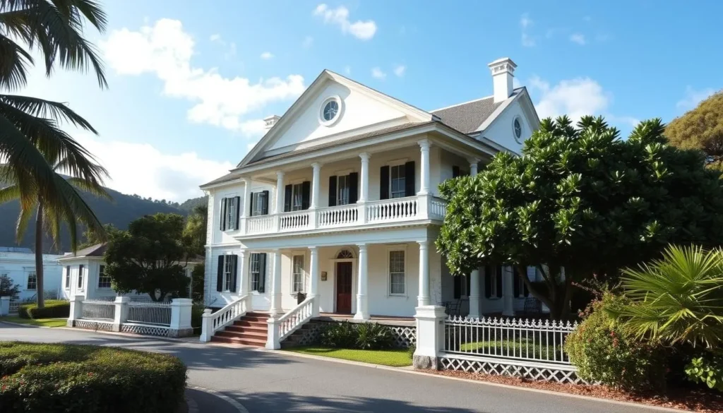 An image of the Old Government House Museum, a beautifully preserved colonial building in Tortola.