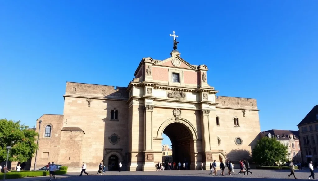 An image of the Porta Nigra in Trier, Germany