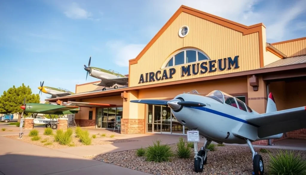 An image of the Pueblo Weisbrod Aircraft Museum's exterior, showcasing its historic aircraft on display.
