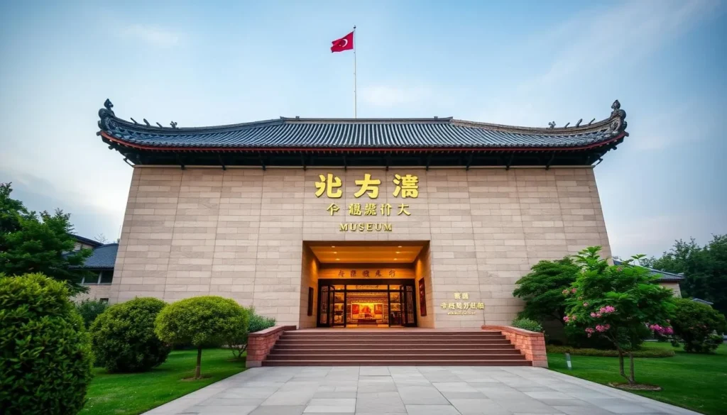 An image of the Qingzhou Museum's exterior or a notable exhibit