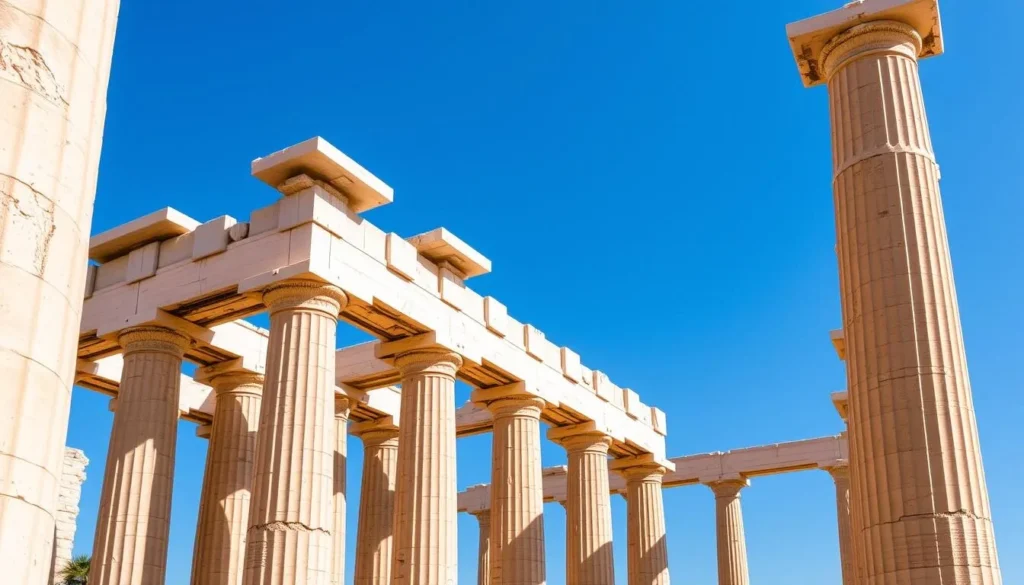 An image of the Temple of Olympian Zeus with its remaining columns