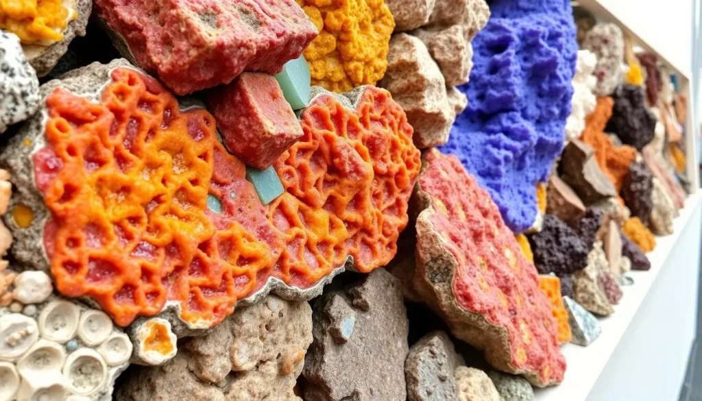 An image of the West Coast Heritage Centre and Pioneers Museum in Zeehan, showcasing its mineral collection.