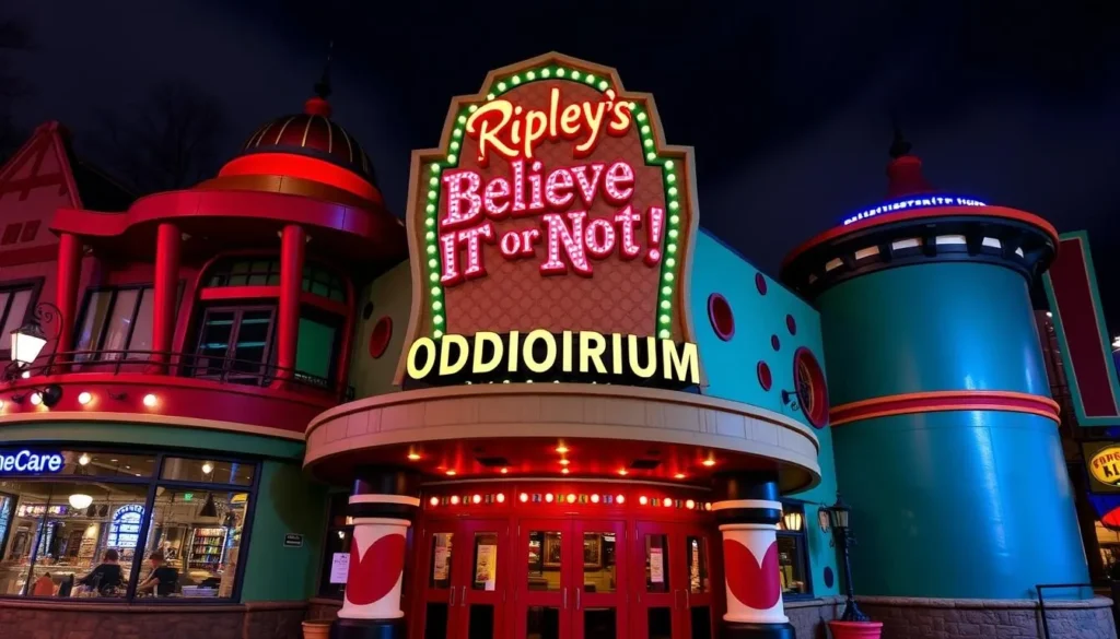 An image of the exterior of Ripley's Believe It or Not! Odditorium in Gatlinburg