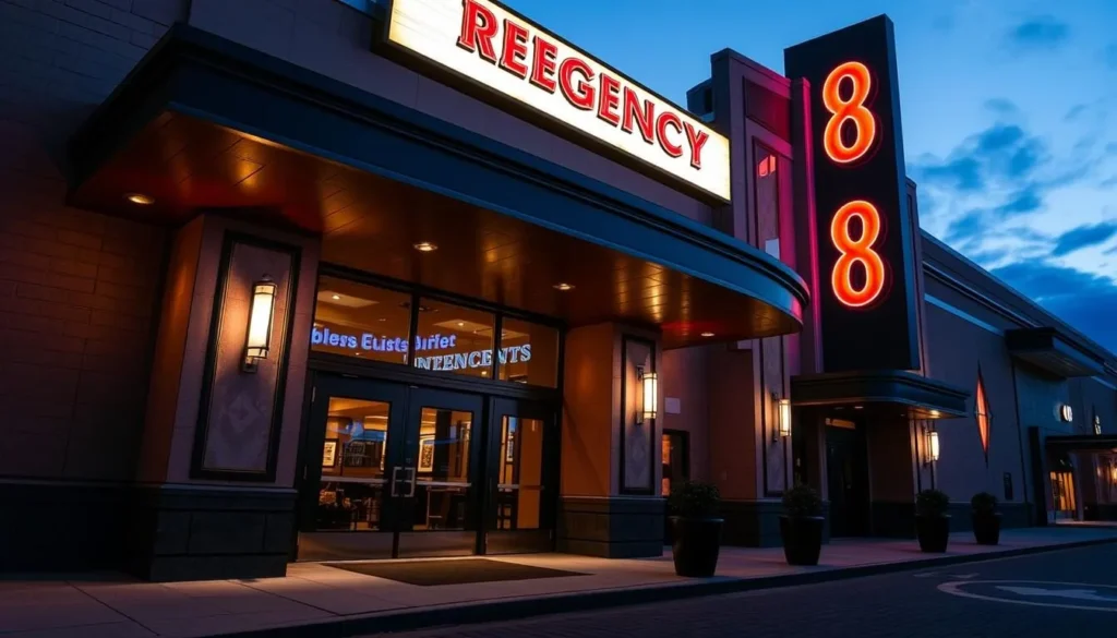 An image of the exterior or interior of Regency Cinema8