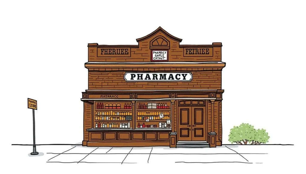 An image of the historic pharmacy at the Caviel Museum of African American History
