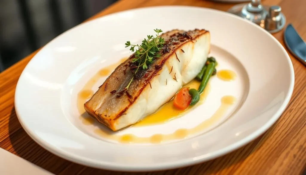 Arctic char dish served in a Longyearbyen restaurant, culinary Svalbard and Jan Mayen things to do Arctic char dish served in a Longyearbyen restaurant, culinary Svalbard and Jan Mayen things to do