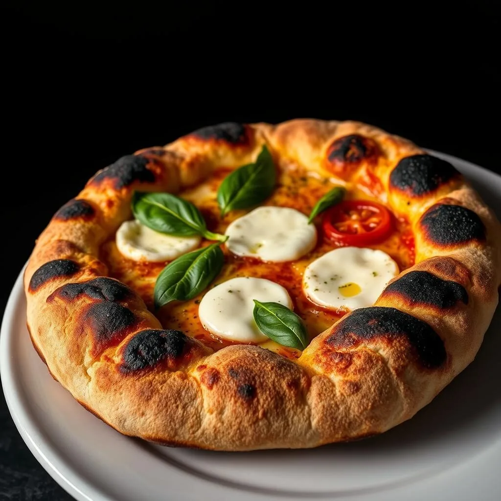 Authentic Neapolitan pizza with puffy crust and minimal toppings from a Washington DC acclaimed pizza restaurant Authentic Neapolitan pizza with puffy crust and minimal toppings from a Washington DC acclaimed pizza restaurant