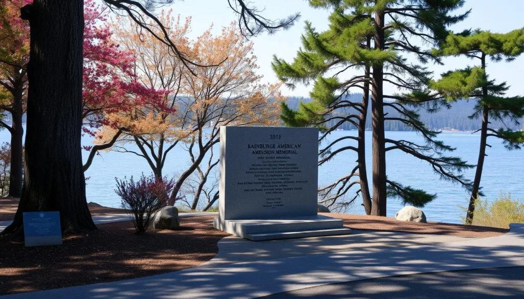 Bainbridge Island Japanese American Exclusion Memorial, commemorating the local Japanese Americans who were forcibly removed during World War II
