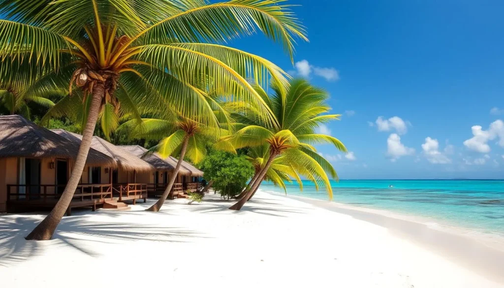 Beachfront accommodation in Mayotte with traditional bungalows overlooking the lagoon Beachfront accommodation in Mayotte with traditional bungalows overlooking the lagoon