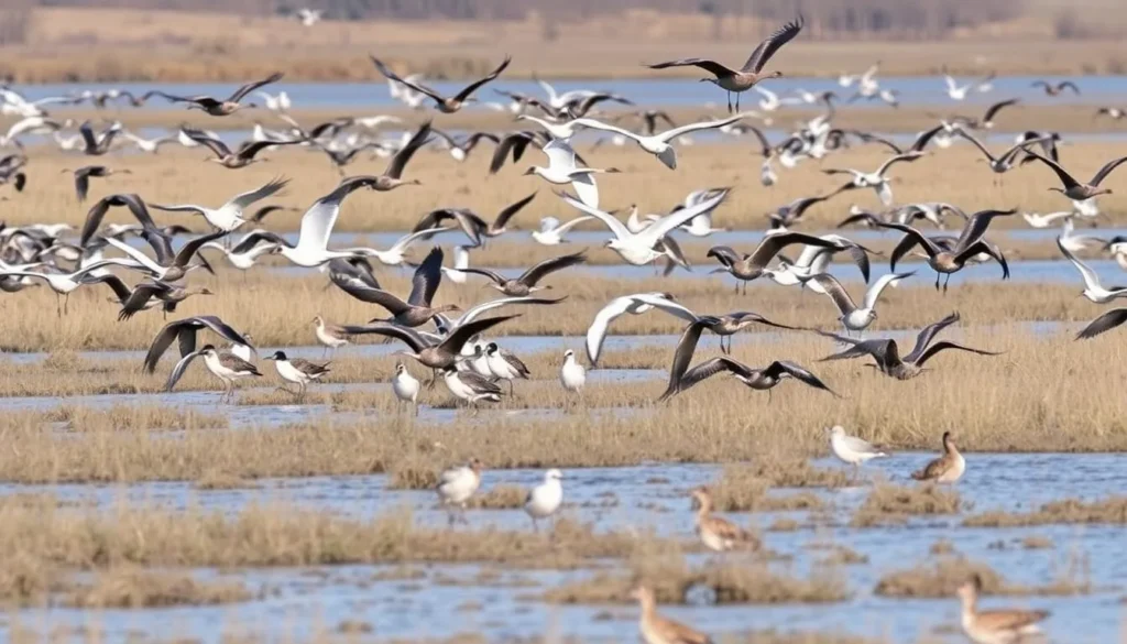 Bird watching at Hagerman Wildlife Management Area, with diverse waterfowl and migratory birds